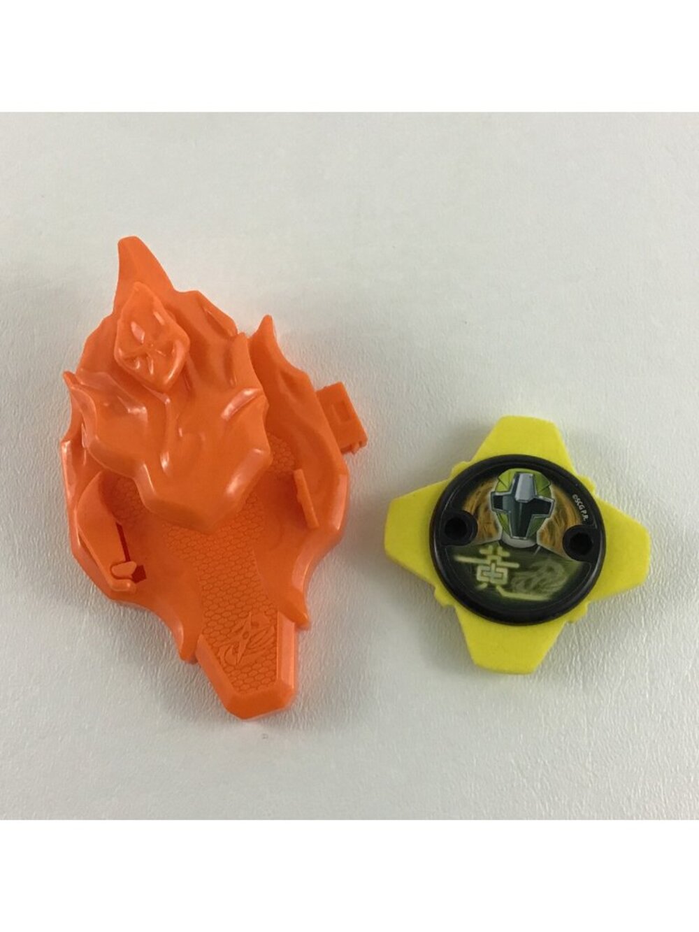 Bandai Power Rangers Ninja Steel Orange Launcher with Yellow Ranger Disc
